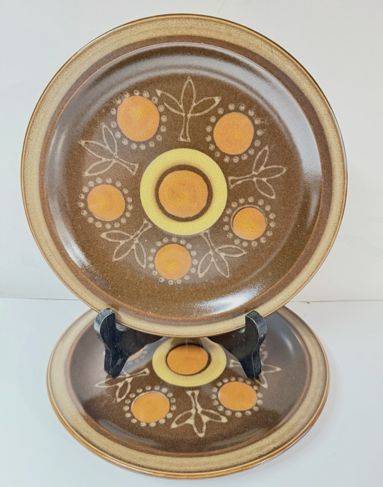 Georges Briard Aztec Stoneware Salad Lunch Plates 7.5