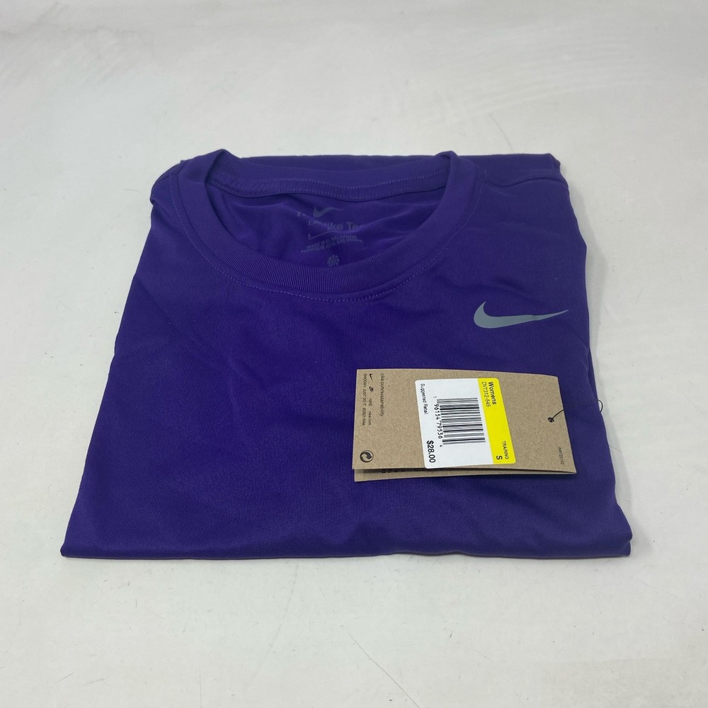 Nike Women’s Team Legend Dri-FIT Tee, Court Purple - Small