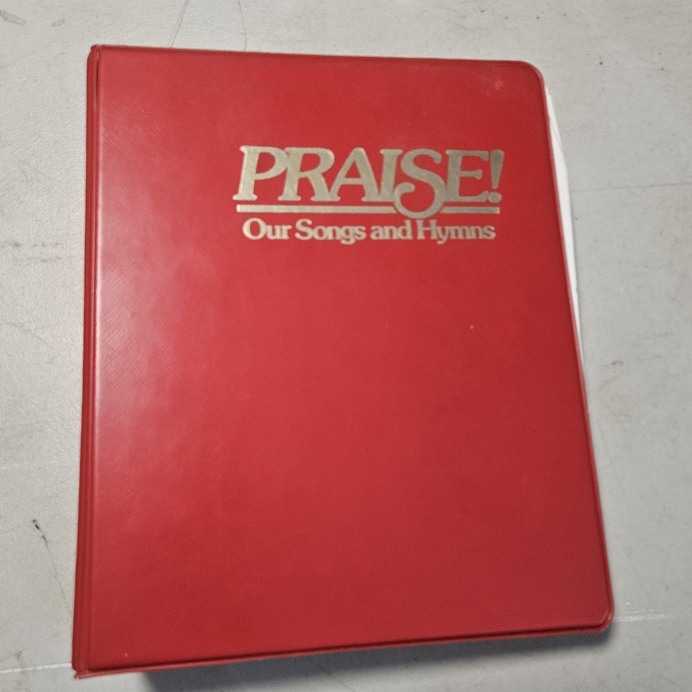 Praise! Our Songs and Hymns Piano Accompaniment Hymnal Red 5 Ring Binder KJV