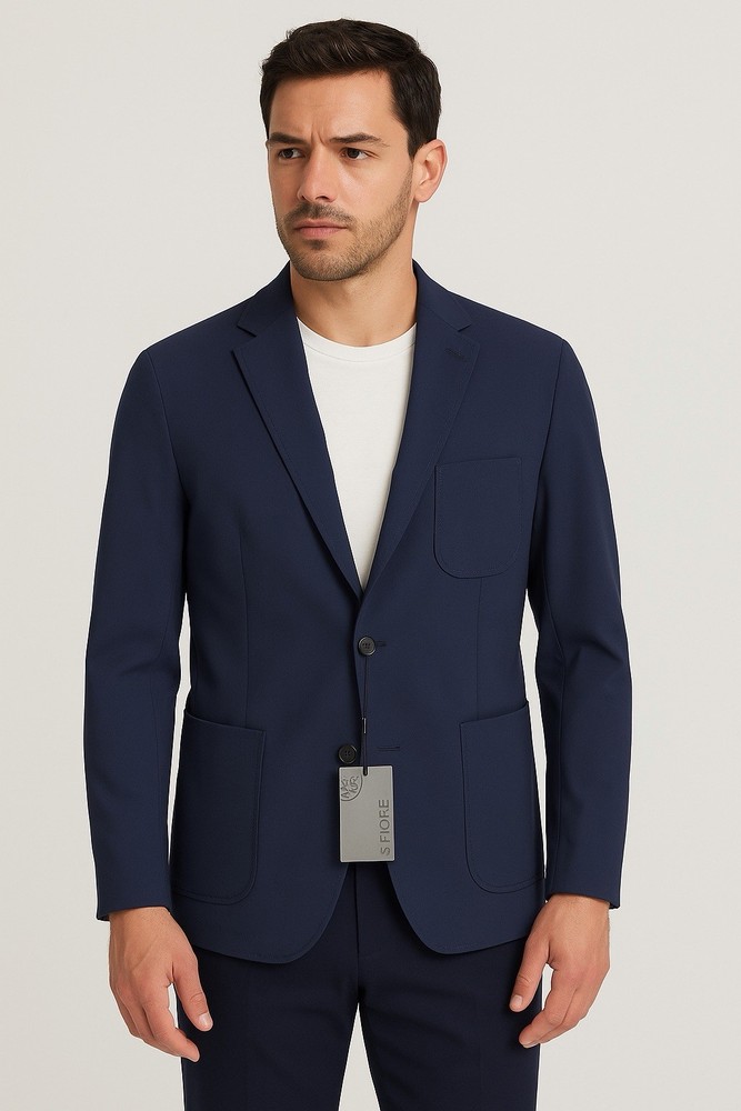 G/Fore Mens 46R Tech Stretch Performance Suit Jacket Blazer Blue NWT $585