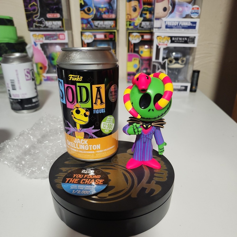 Funko Vinyl Soda: Disney - Jack Skellington Chase  (Black Light) - Hot Topic...