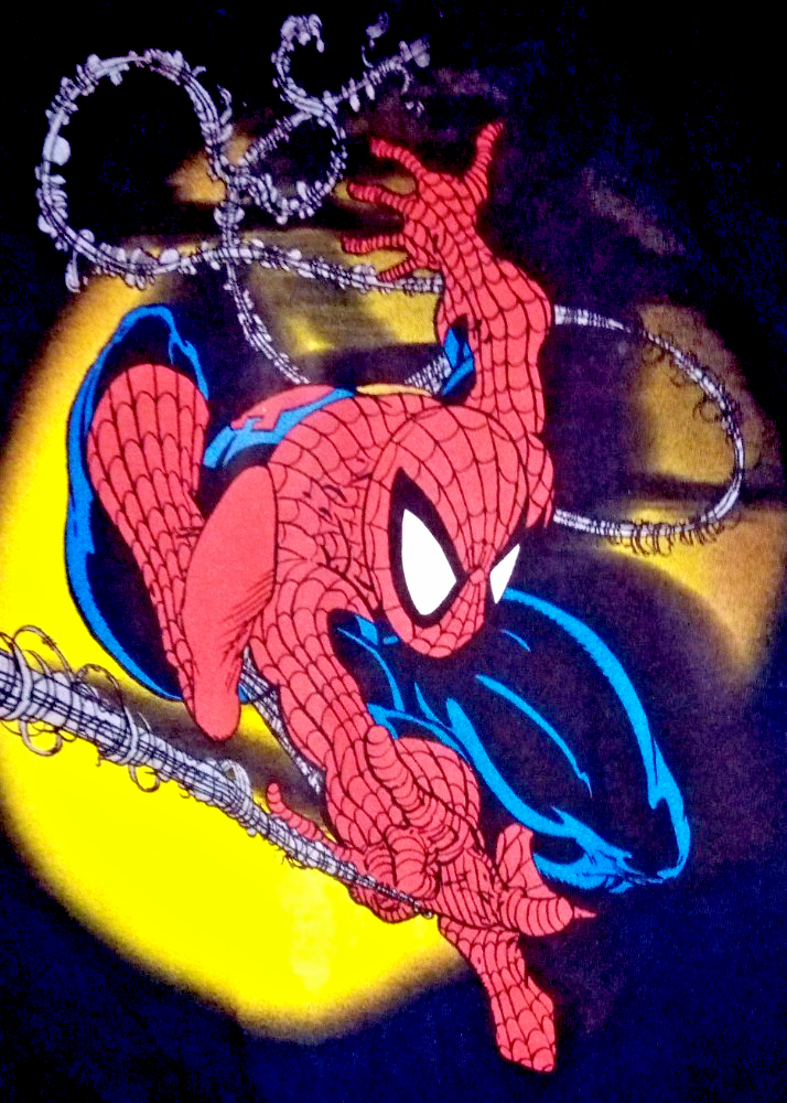 SPIDER-MAN TODD MCFARLANE L 42-44 T-SHIRT MARVEL RARE VTG 90S NOS AUTHENTIC LOOK