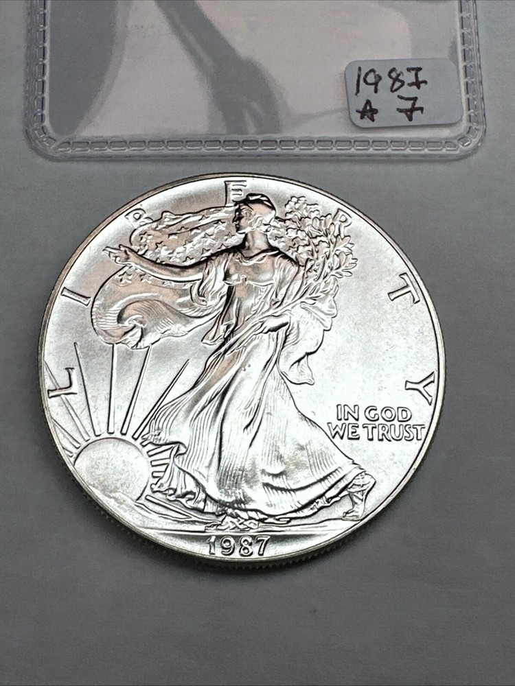 1987 American Silver Eagle 1 Oz .999 Fine Silver Uncirculated BU Second Year