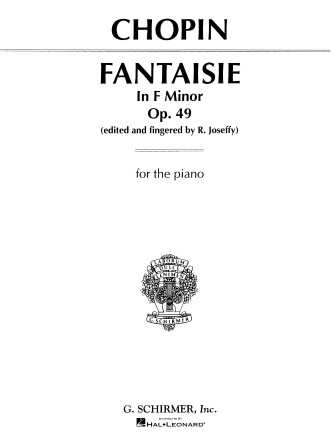 Chopin Fantasie Op 49 in F Minor for Piano Solo