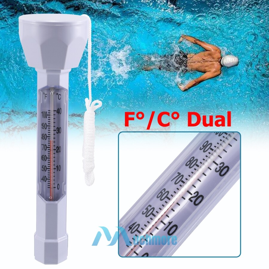 Accurate Swimming Pool Floating Thermometer with Cord Easy Read IPX8 Waterproof-image