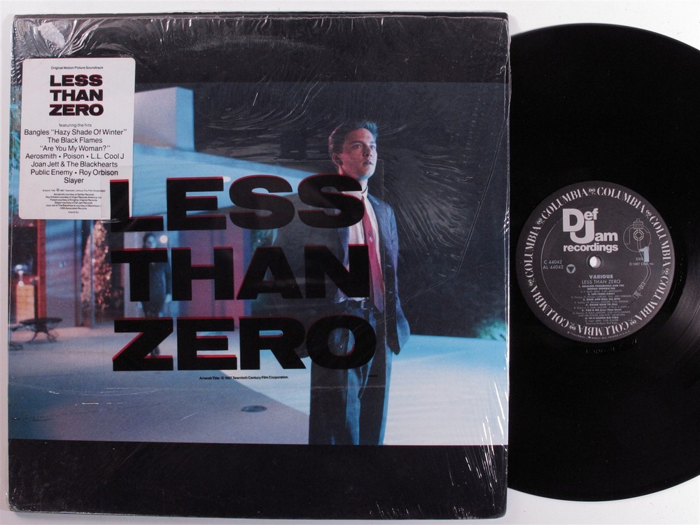 LESS THAN ZERO OST Various Artists DEF JAM LP VG+ c