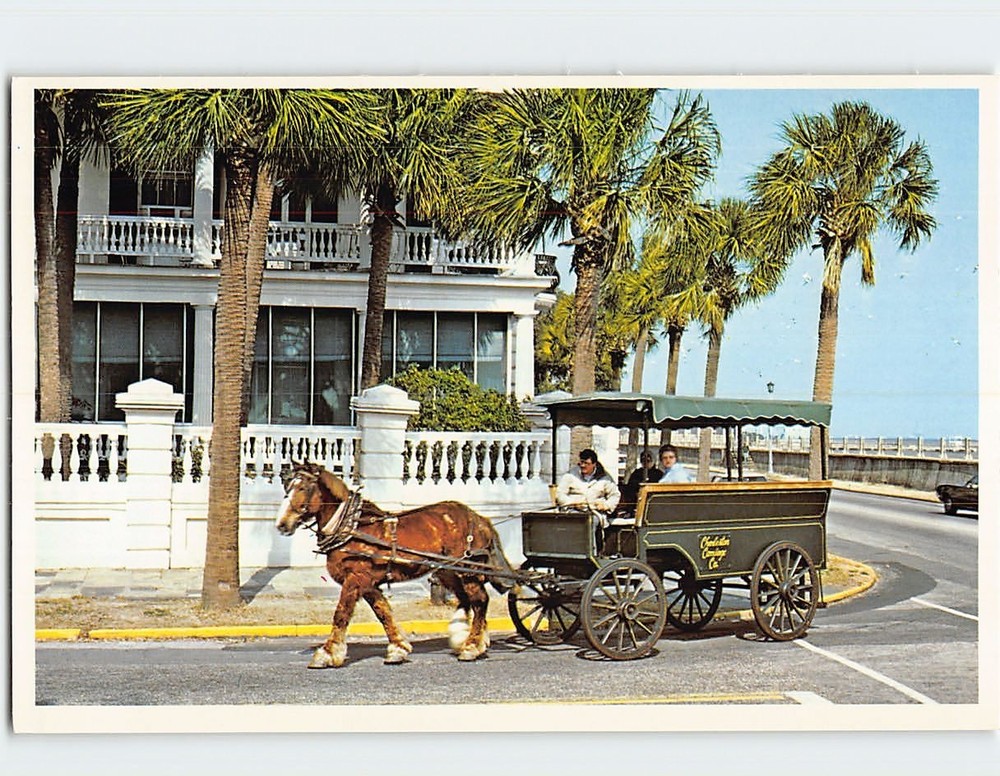 Postcard Charleston Street Scene Charleston South Carolina USA