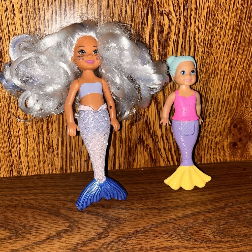 ⭐️ Barbie Color Reveal Mermaid Chelsea Doll silver Hair DREAMTOPIA NURSERY