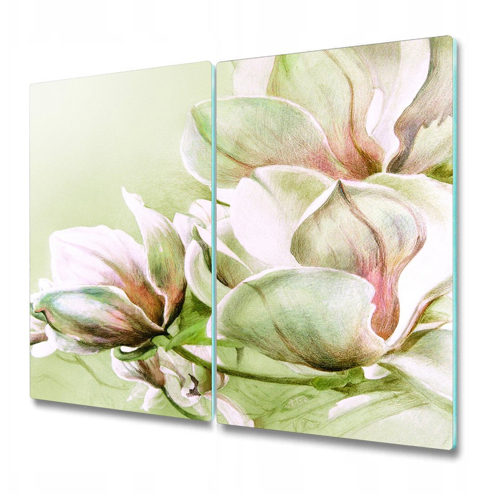 Glass Chopping Board Utensil Fabulous Magnolia Flowers Nature Flower Floral