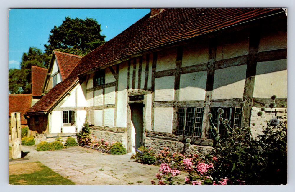 Vintage Postcard Mary Ardens House Wilmcote Stratford Upon Avon