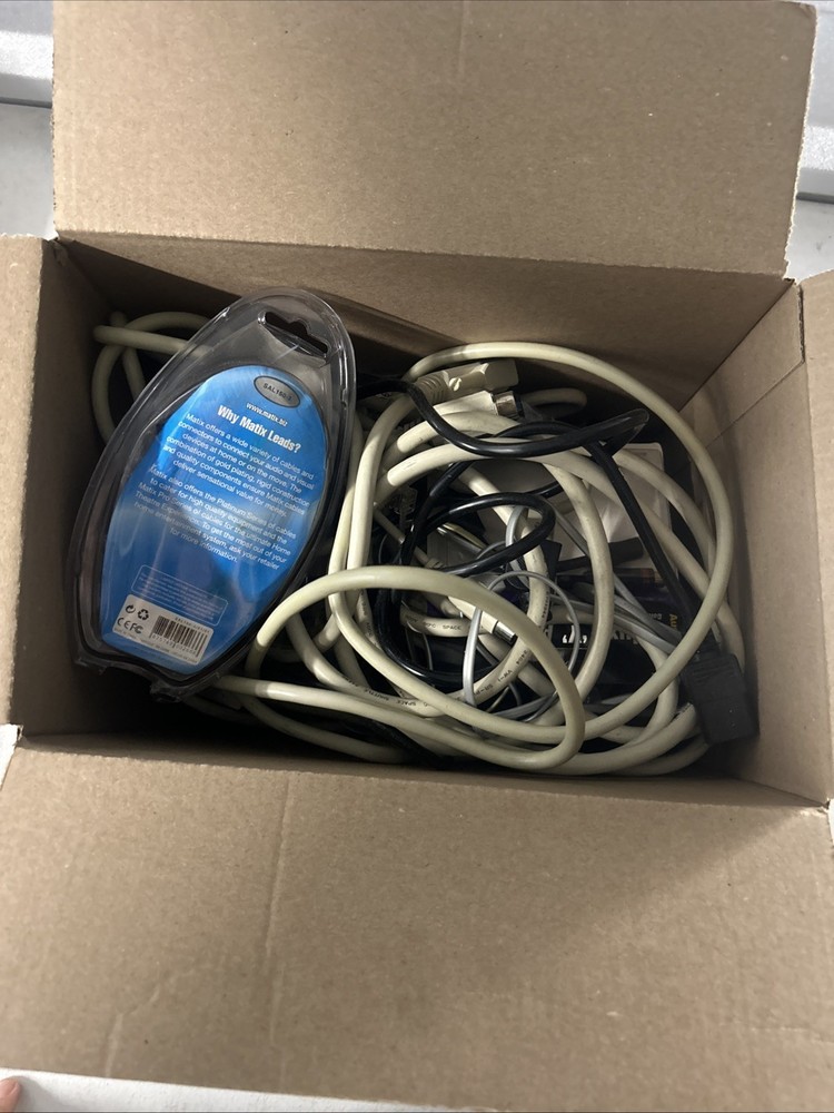 Large Lot of Vintage Computer Connector Cables / Components 7+ Pounds Untested
