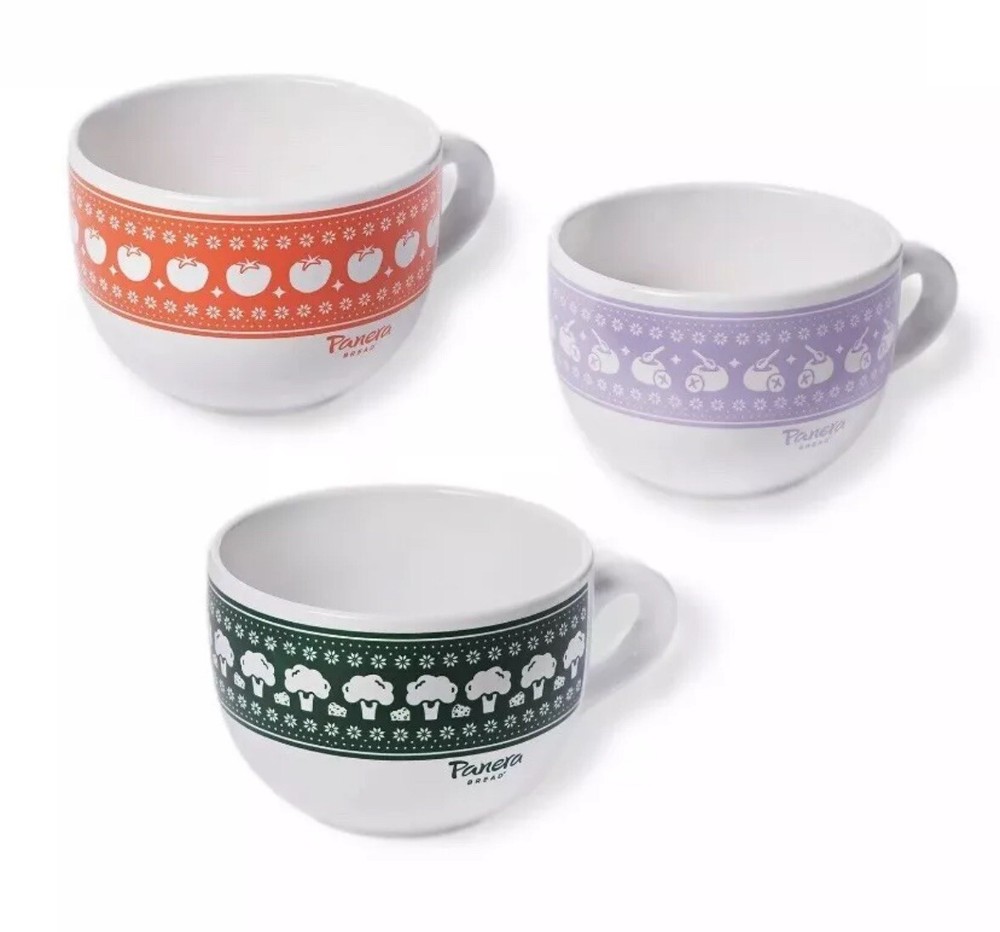 2024 Panera Bread Holiday Soup Cups 3-Pack Limited Edition Ready to Ship