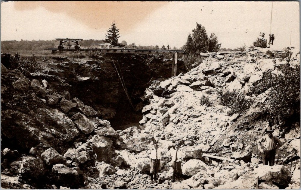 Town View, OXFORD, Maine Real Photo Postcard