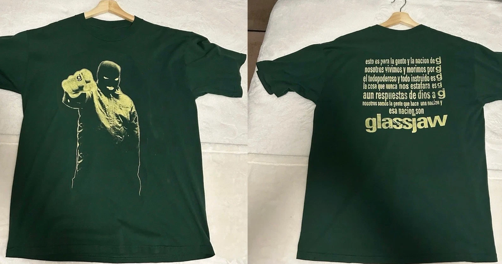 New Glassjaw Band Forest Green Cotton T-Shirt All Size BT1067