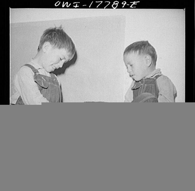 Photo:Two Young Boys Portrait 1910s Antique Photograph Print