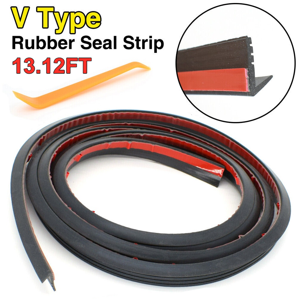 13ft For Subaru Accessories V Shape Car Side Windows Trim Edge Mould Seal Strip