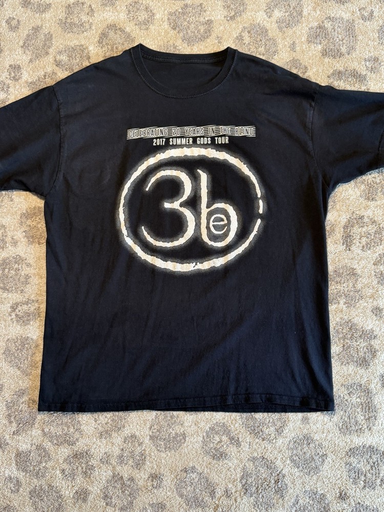 Third Eye Blind 2017 Summer Gods Tour T-Shirt w/ Dates Black Short Sleeve