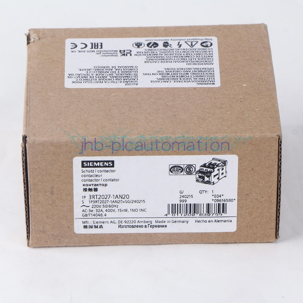 1piece NEW Siemens 3RT2027-1AN20 contactor