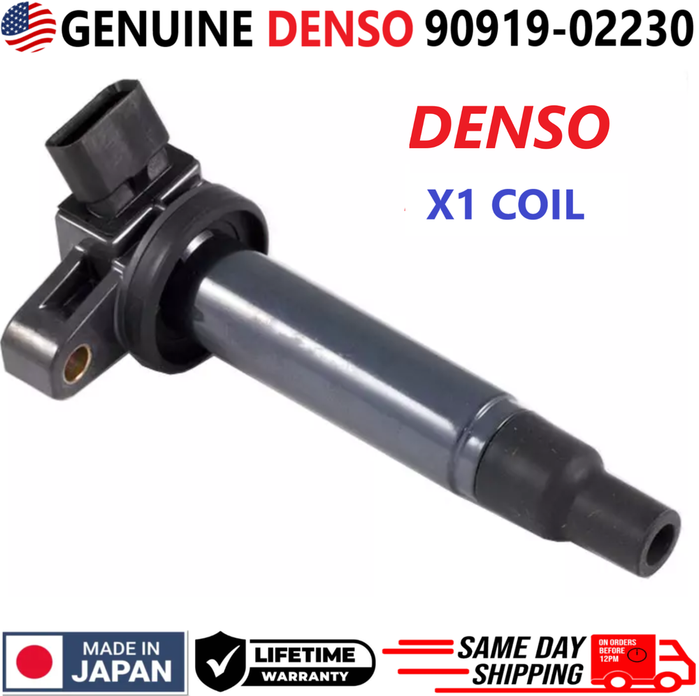 GENUINE DENSO Ignition Coil For 1998-2009 Toyota & Lexus 4.3L 4.7L, 90919-02230