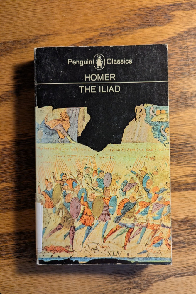 Homer: The Iliad, Penguin Classics, translated by E. V. Rieu 1972 Ex-Library
