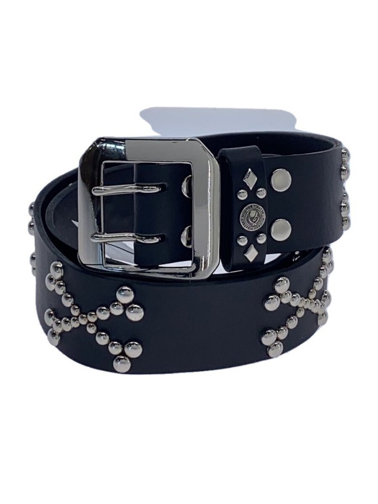 Modern Black Studded Leather Pirates Belt for Edgy Style