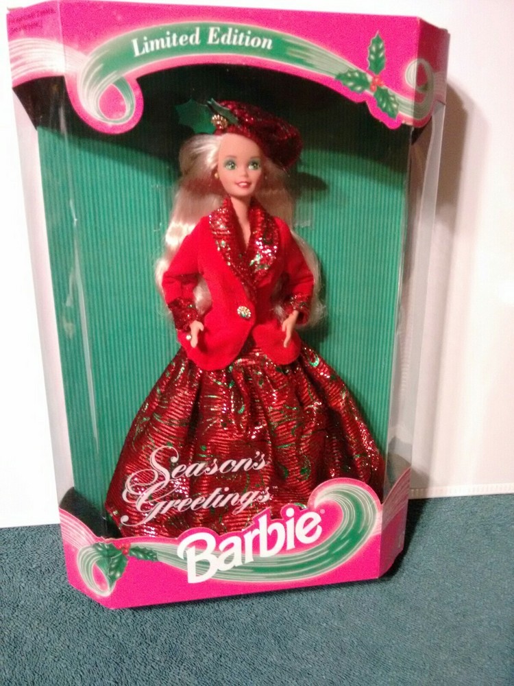 1994 Mattel Season Greetings Barbie Doll #12384 Brand New Limited Edition