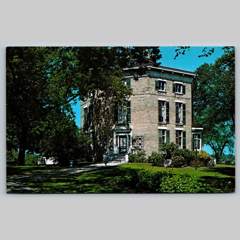 Postcard Octagon House Watertown Wisconsin Landmark Architecture