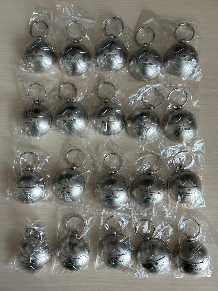 20-Pack Heineken Red Star Champions League Keychain Bottle Openers