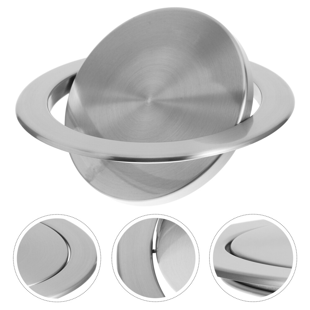 Stainless Steel Kitchen Garbage Can Grommet Swing Lid Trash Can Lid Flap Lid