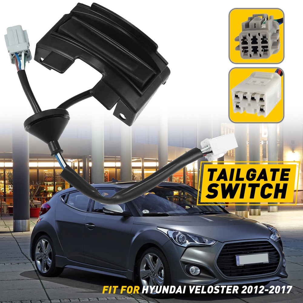 TRUNK TAILGATE RELEASE SWITCH 81260-2V010 BLACK FOR HYUNDAI VELOSTER 2012-2017