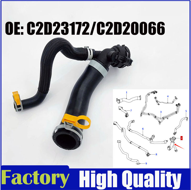 Lower Engine Coolant Radiator Hose for Jaguar XJ 5.0 Supercharged C2D23172