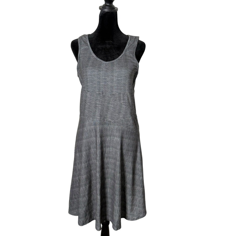 Prana Amelie Dress Womens M Gray Athleisure Travel Active Packable Hiking