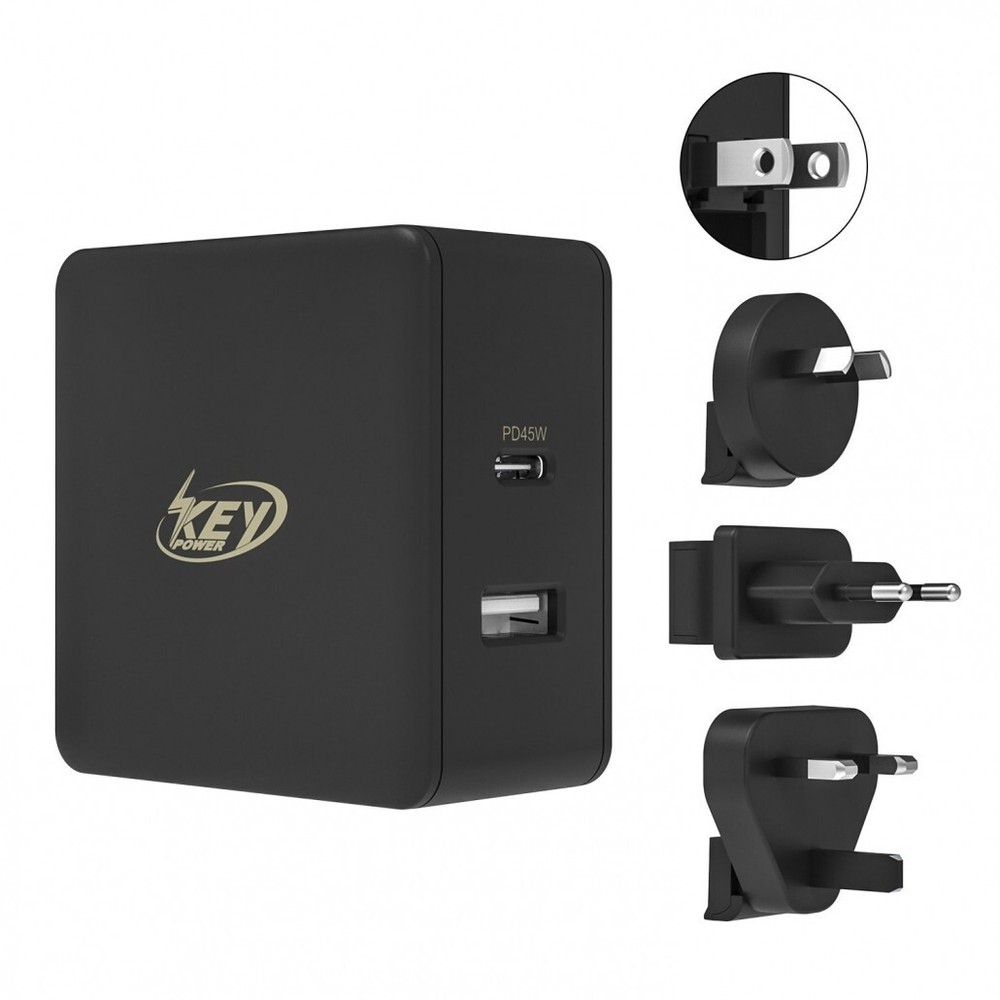 USB-C 45-60W Power Adapter for Apple, Samsung Mobile Phones, MacBook, PD Charger
