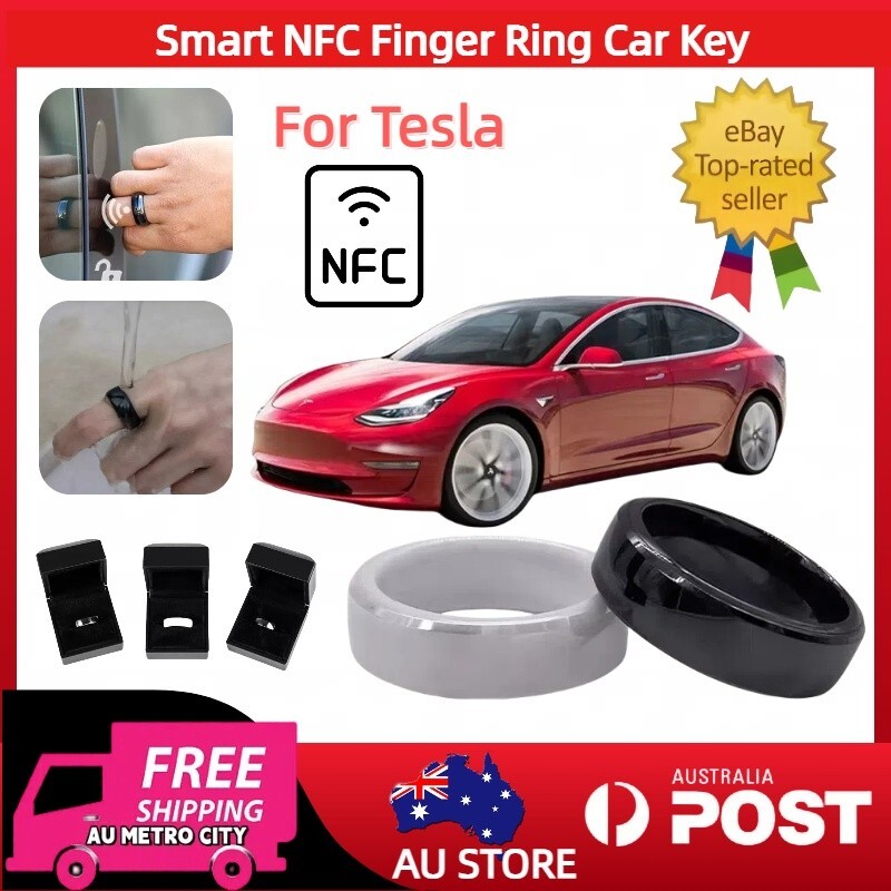 Smart NFC Finger Ring for Tesla Model 3 Y X S Keyless Entry RFID Wearable