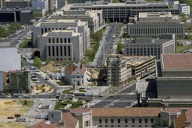 Photo:Aerial View,Washington DC,Cityscape,Carol Highsmith