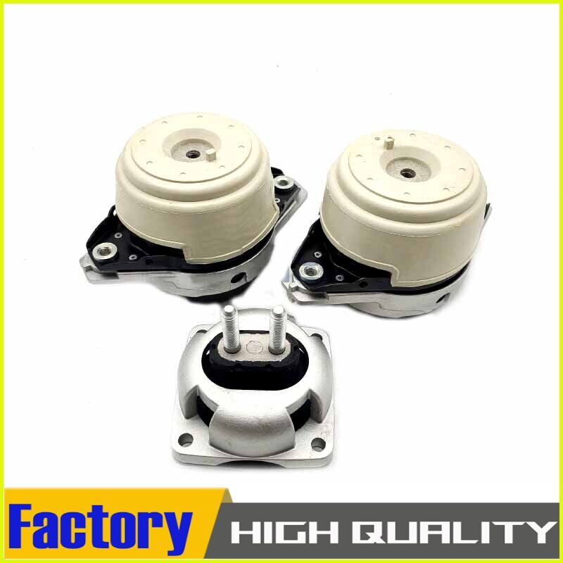 3Pcs Engine Motor Mount & Transmission Mount Set Fit for Mercedes GL GLE GLS ML