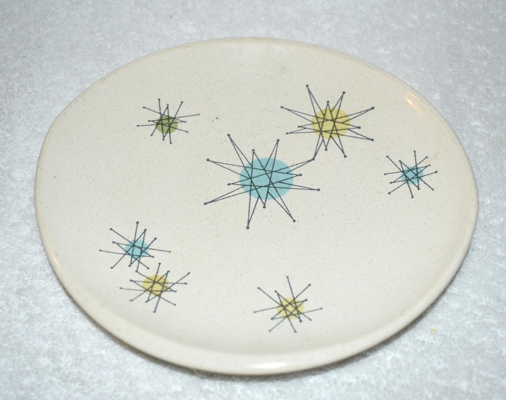 Franciscan Starburst, Atomic Star Design, MCM: Dinner Plate (s), 10 7/8
