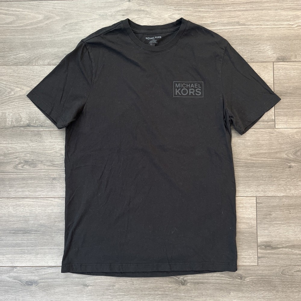 Michael Kors Mens L T Shirt Black Short Sleeve