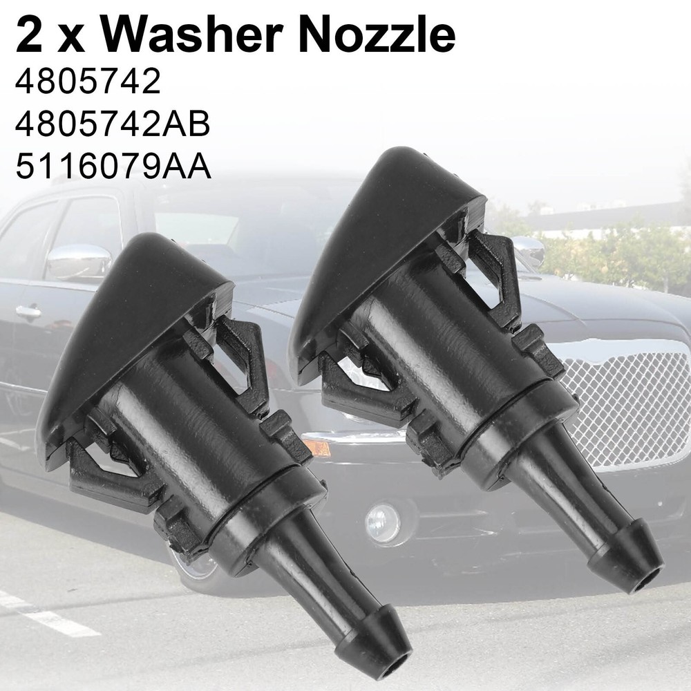 2Pcs Wiper Washer Nozzle Jet Spray for Dodge Journey 2009-2013 5116079