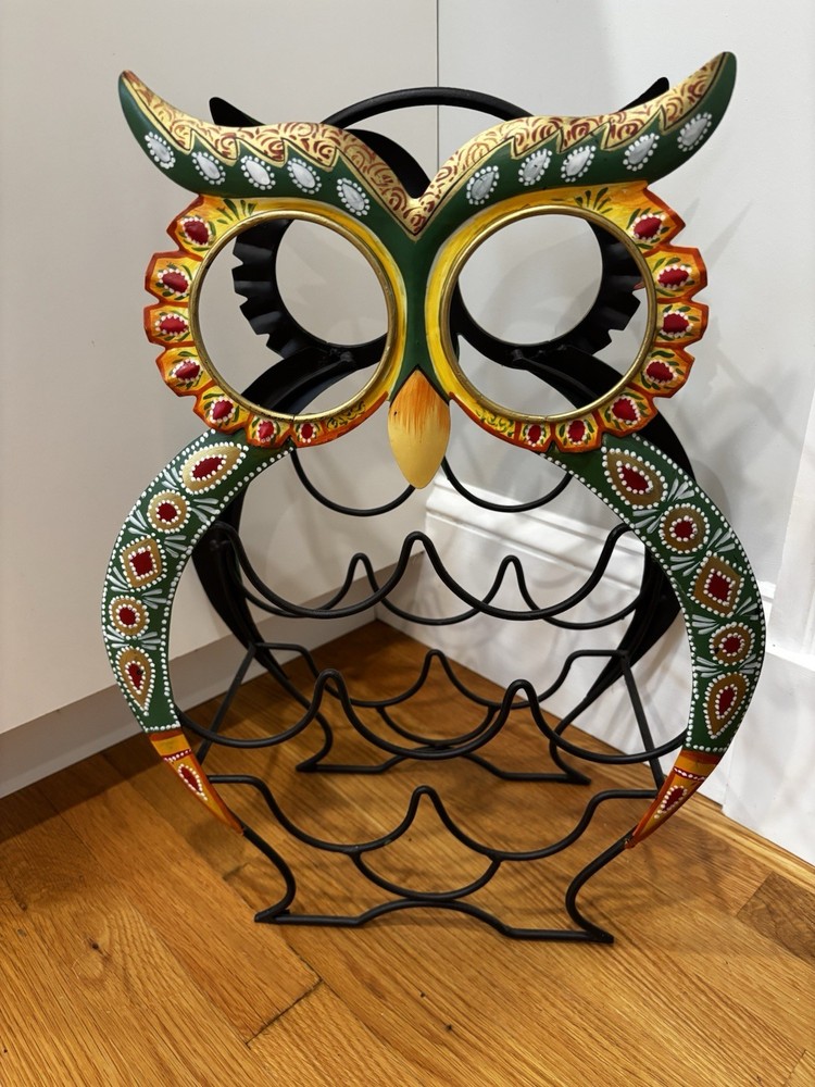 Pier One Metal Owl Wine Rack