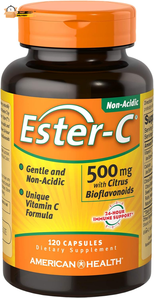 American Health  with Citrus Bioflavonoids Capsules - Gentle on Stomach,