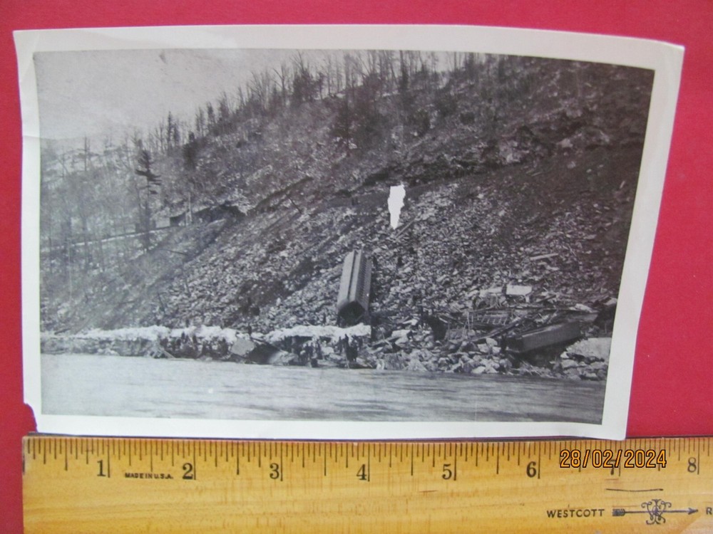 Fitchburg & Worchester Railroad  Major Wreck Photo  Mixed Train 1920'S