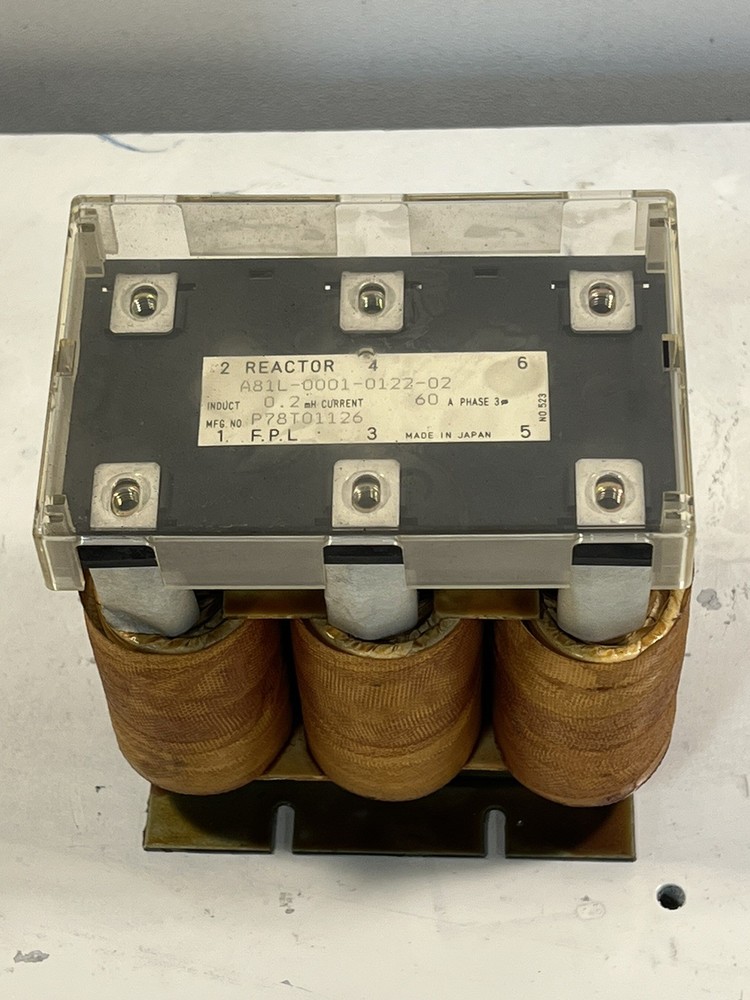 Fanuc A81L-0001-0122-02 0.2mH 60A 3Ph Line Reactor
