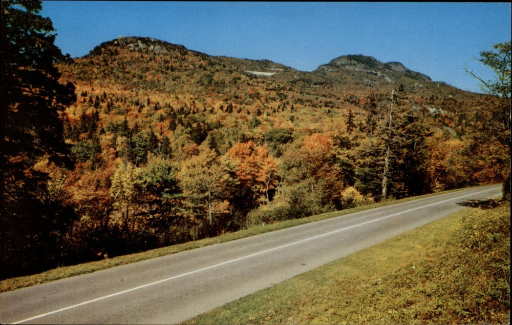Grandfather Mountain North Carolina ~ Blue Ridge Parkway ~ autumn ~ postcard