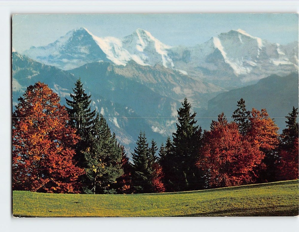 Postcard View Eiger Monch & Jungfrau Berner Oberland Switzerland