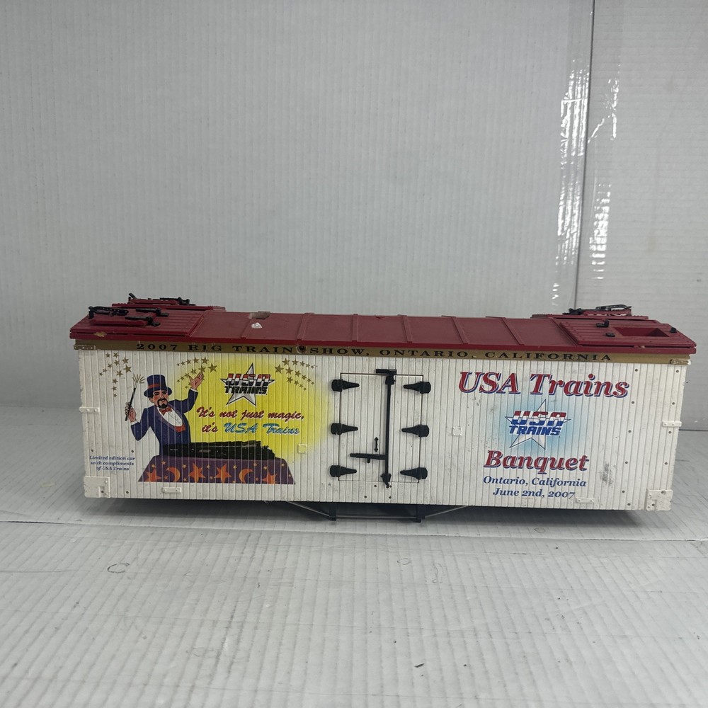 USA Trains G Scale Banquet Freight Box Car For Parts Or Train Set Layout
