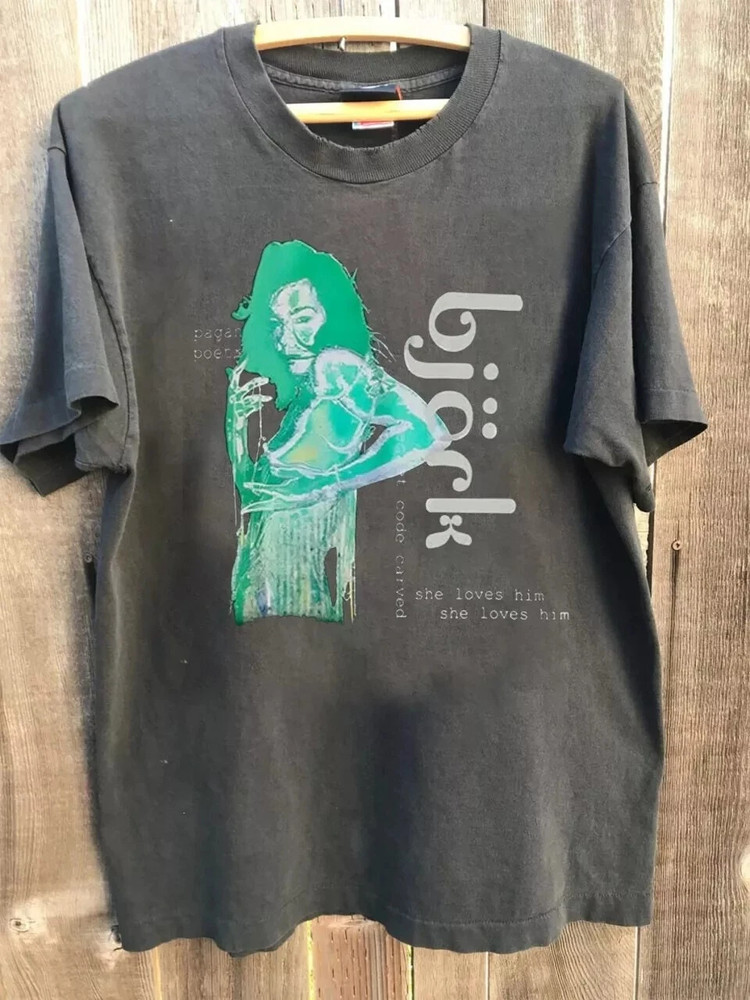 Bjork Vespertine Charcoal Short Sleeve Unisex Tshirt