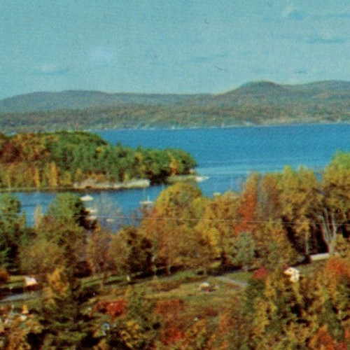 Vintage Postcard Chrome Mallett's Bay Colchester VT Lake Champlain Burlington VT