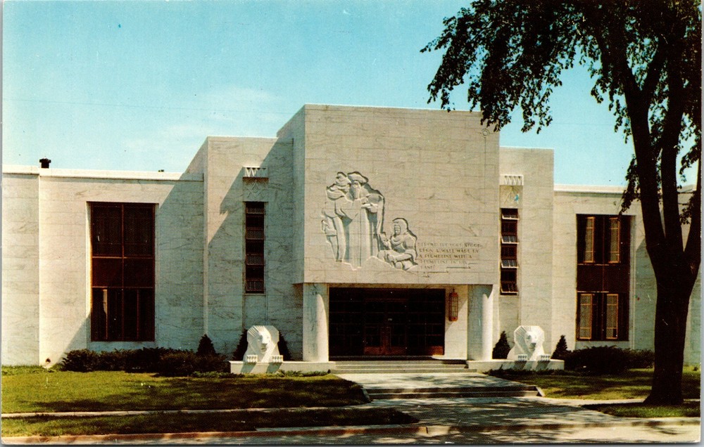 Iowa Masonic Library Museum Cedar Rapids Iowa Vintage Postcard