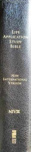 NIV Life Application Study Bible, - Bonded Leather, by Zondervan - Very Good